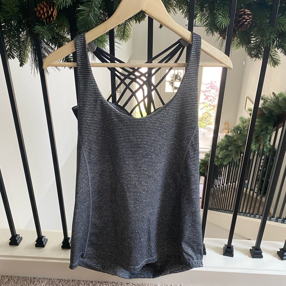 Open back work out shirt